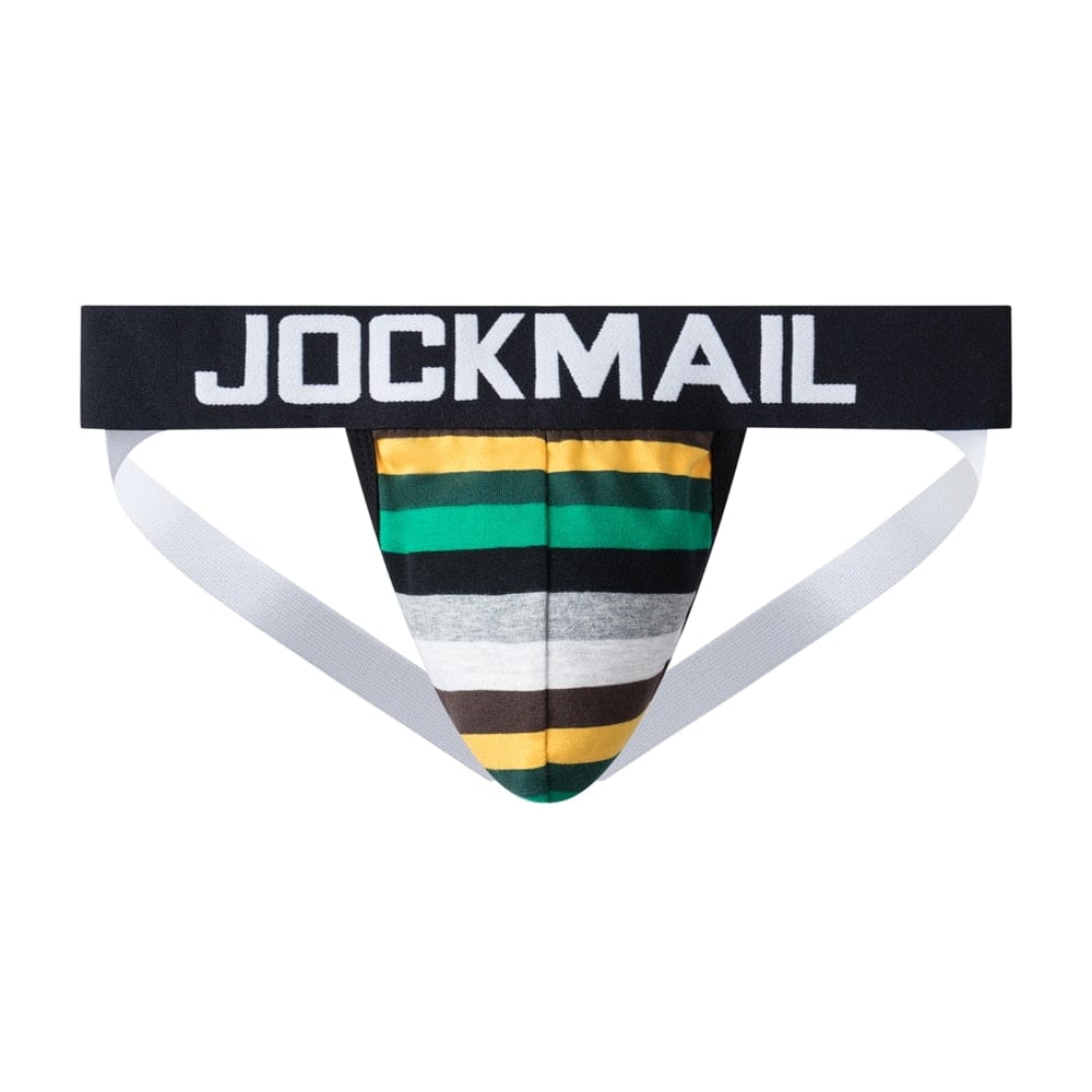 Vibrant Striped Jockstrap | dmunderwear detail image 5