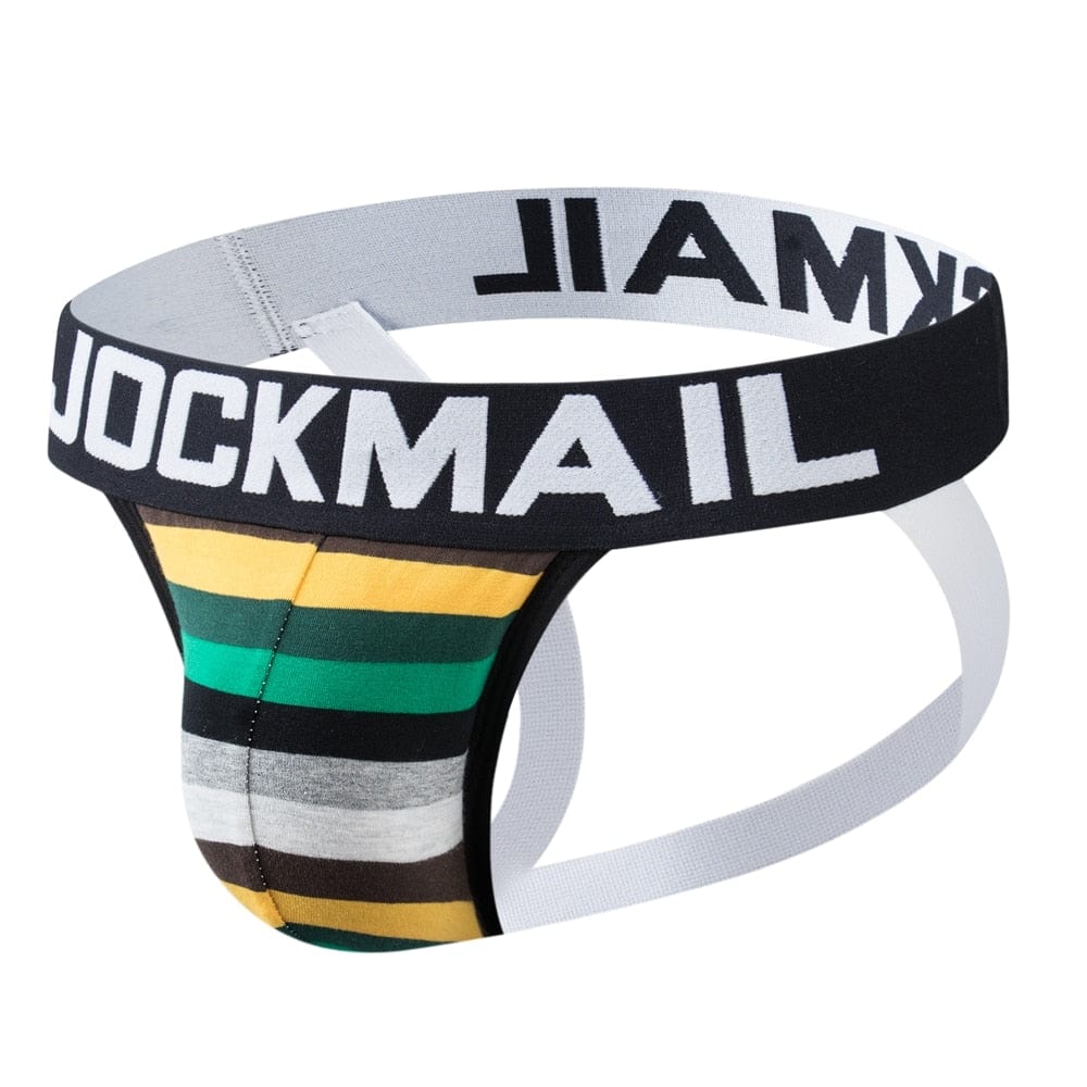 Vibrant Striped Jockstrap | dmunderwear detail image 6