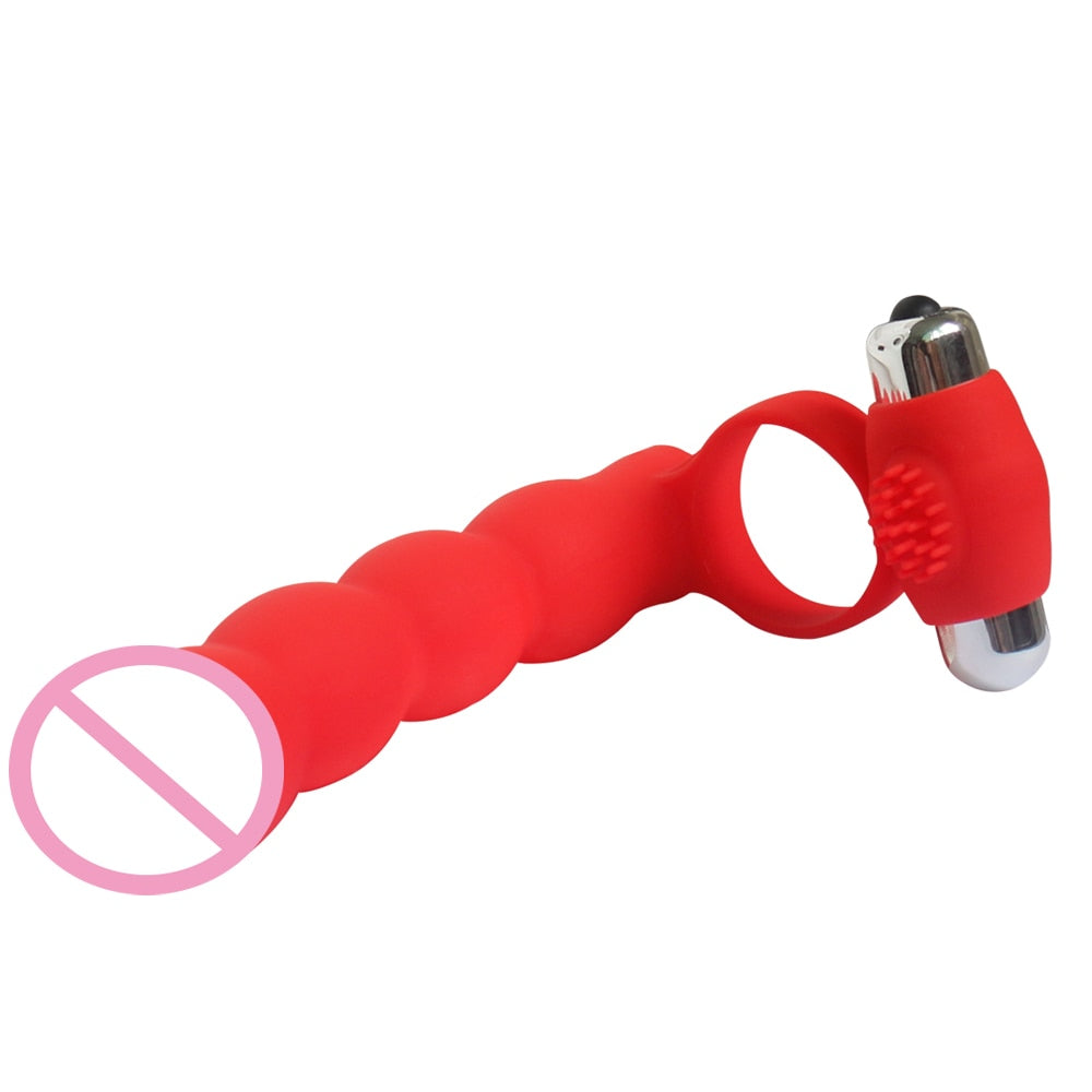 Vibrating Double Penetration Dildo | dmunderwear detail image 10