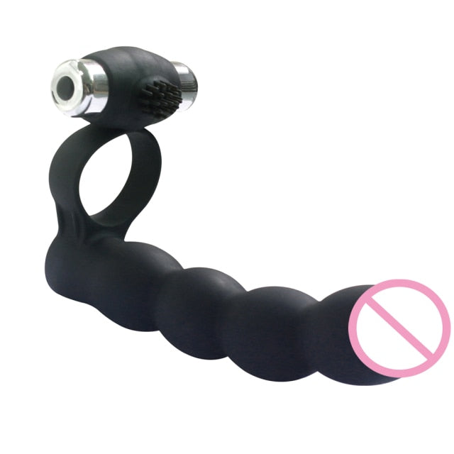 Vibrating Double Penetration Dildo | dmunderwear detail image 7