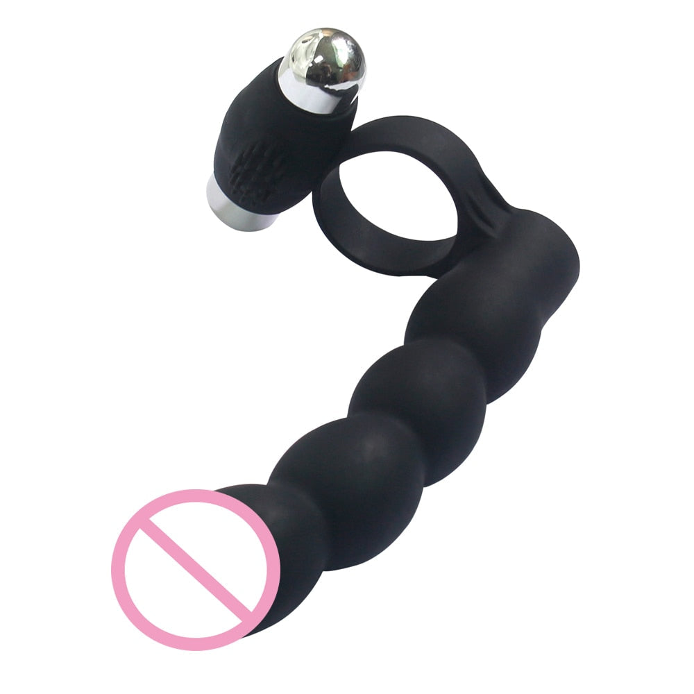Vibrating Double Penetration Dildo | dmunderwear detail image 8