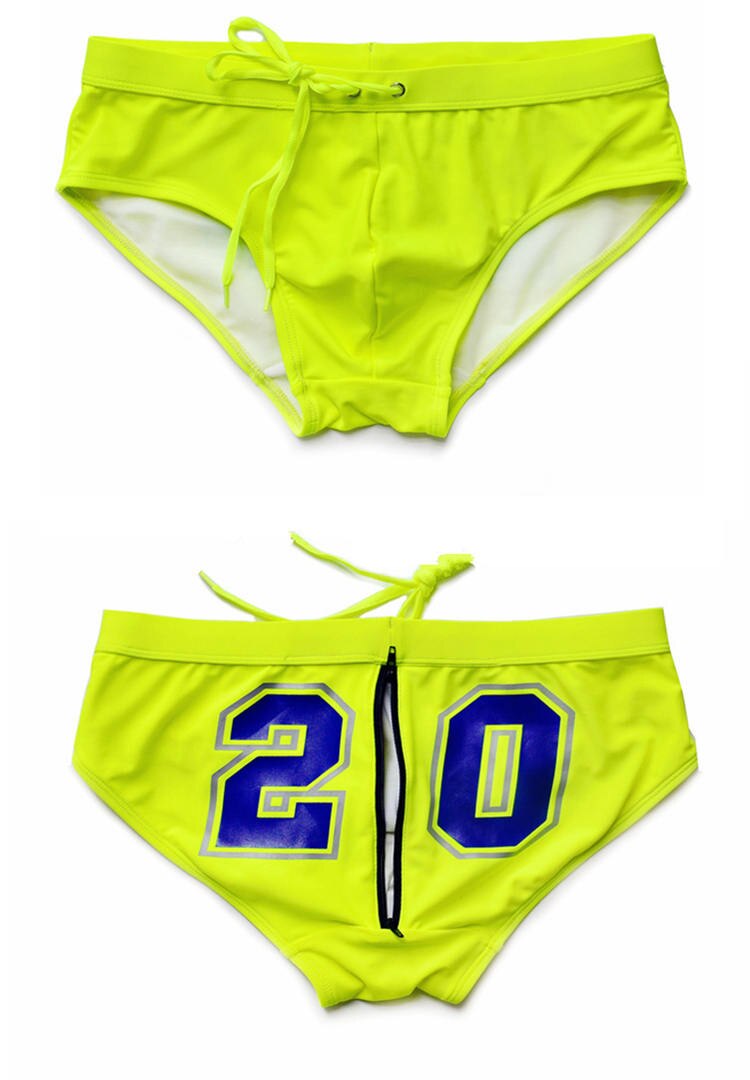 Waterboy Swim Briefs w/Zipper | dmunderwear detail image 10