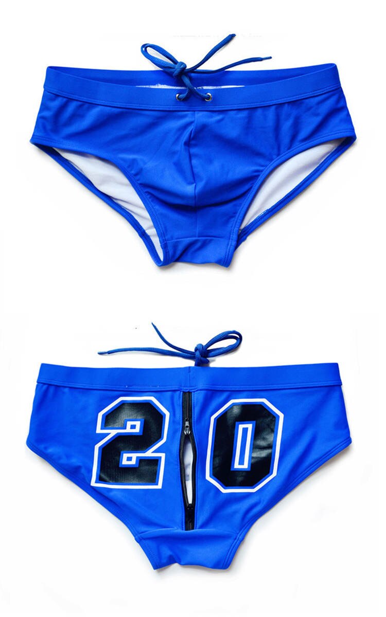 Waterboy Swim Briefs w/Zipper | dmunderwear detail image 4