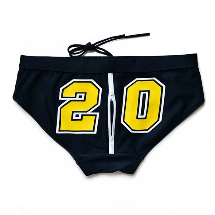 Waterboy Swim Briefs w/Zipper | dmunderwear detail image 6