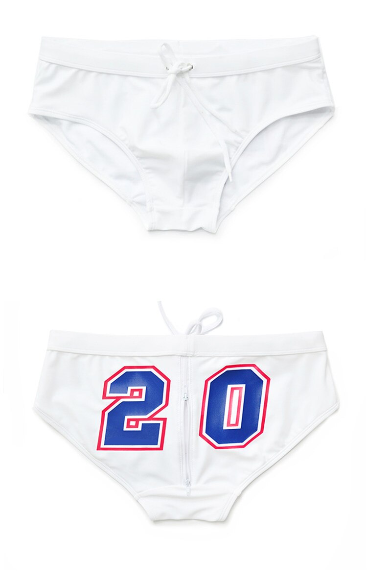 Waterboy Swim Briefs w/Zipper | dmunderwear detail image 9