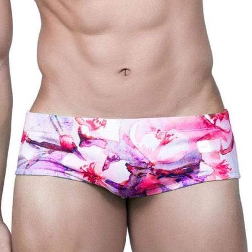 Watercolor Square Swim Briefs | dmunderwear