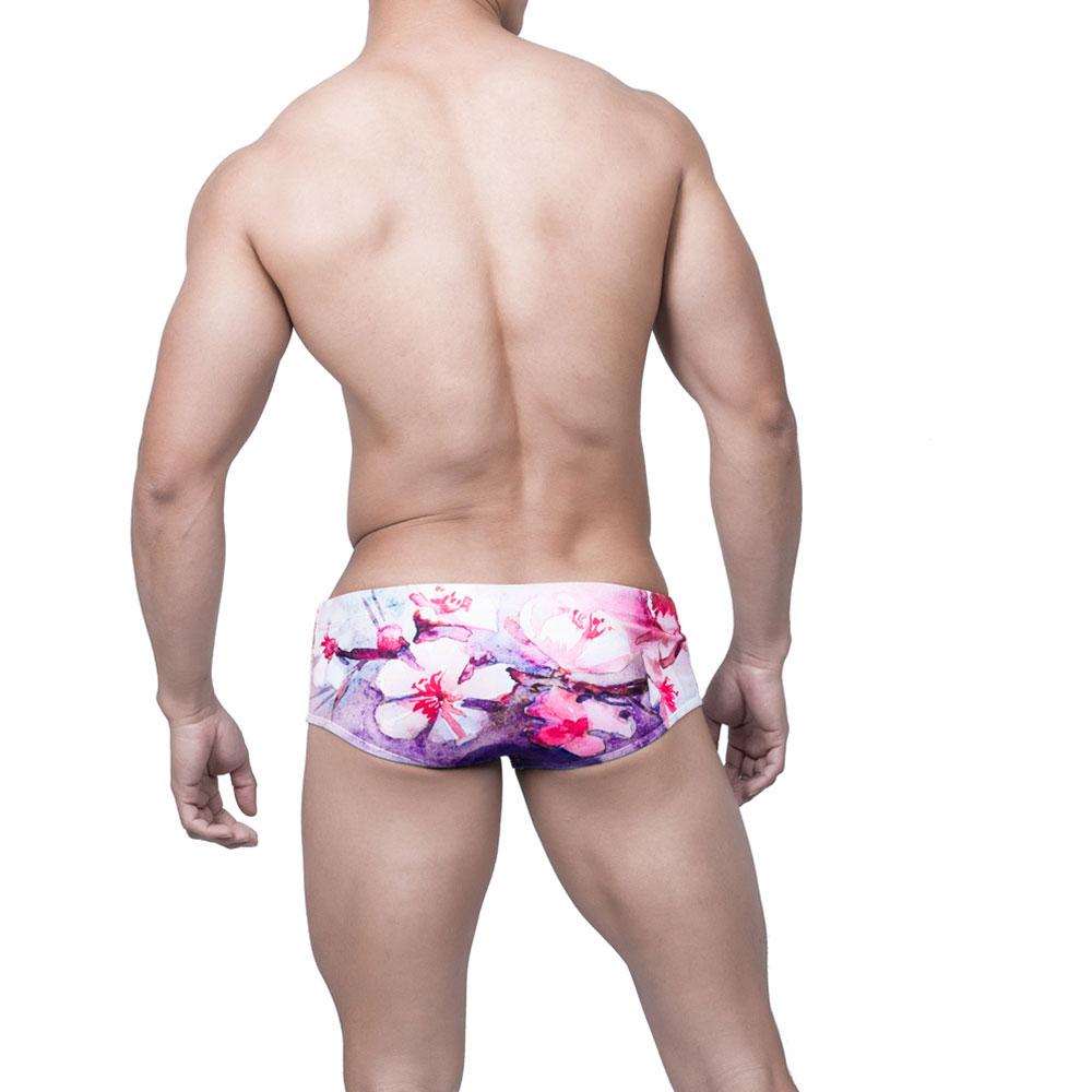 Watercolor Square Swim Briefs | dmunderwear detail image 5