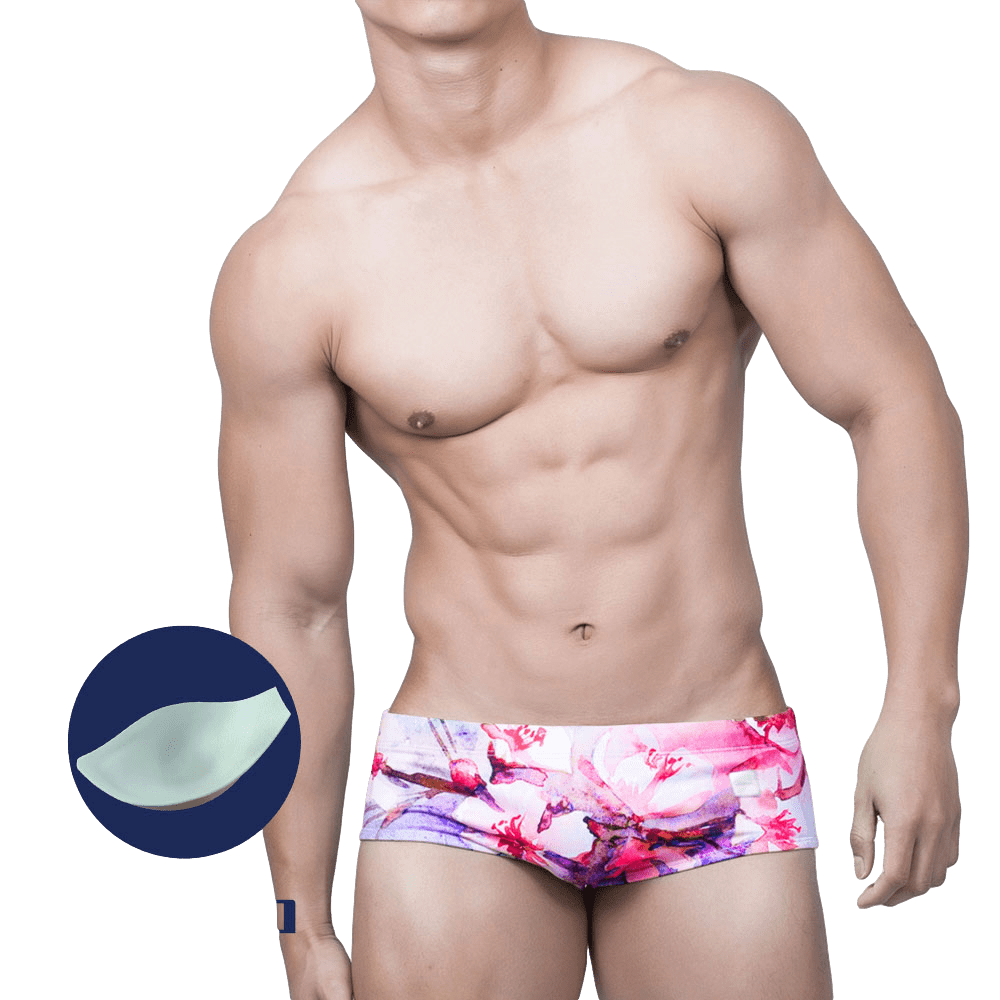 Watercolor Square Swim Briefs | dmunderwear detail image 6