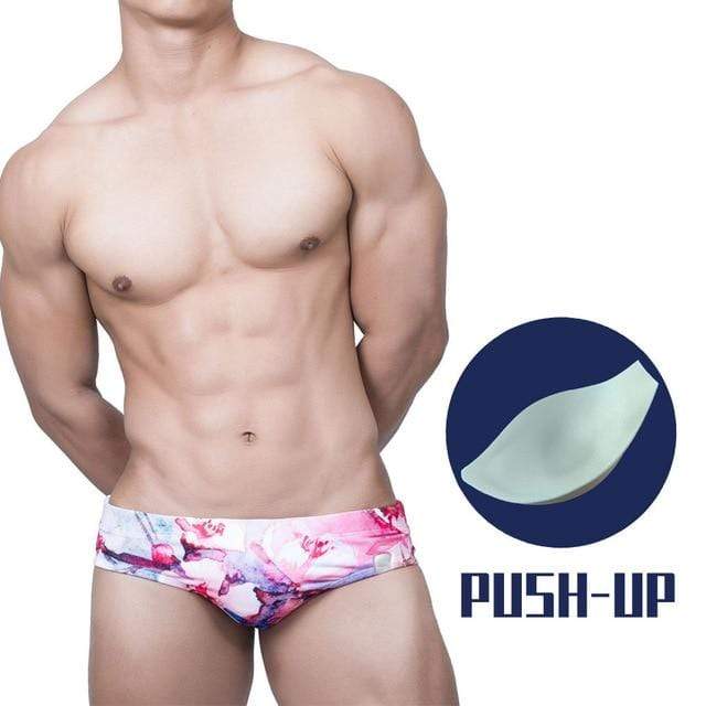 Watercolor Swim Briefs | dmunderwear detail image 6