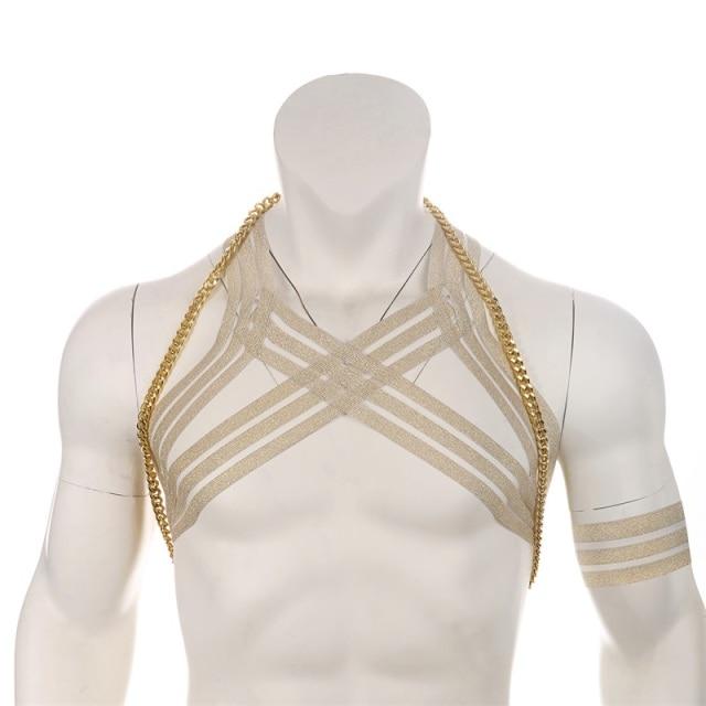 Waterfall Harness + Chain | dmunderwear detail image 2