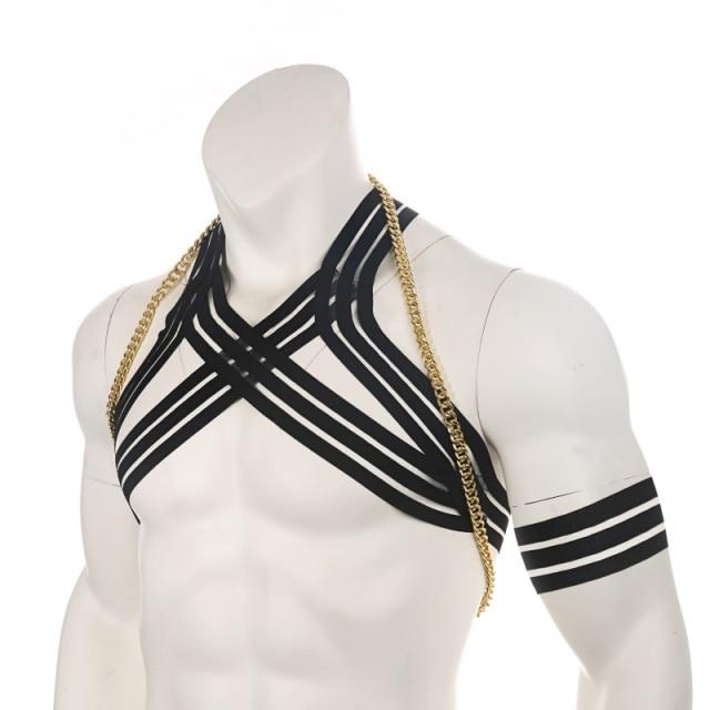 Waterfall Harness + Chain | dmunderwear detail image 6