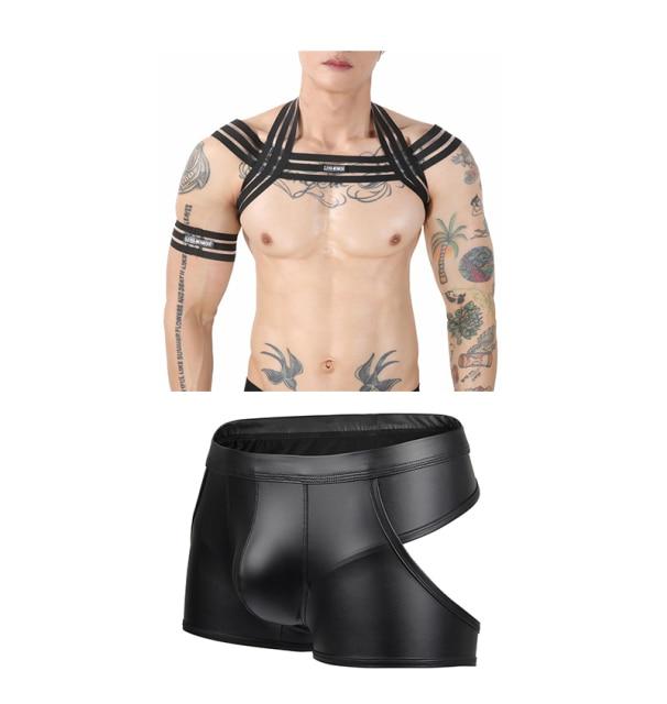 ORVLS Waterfall Harness + Metallic Jock Briefs | dmunderwear detail image 10