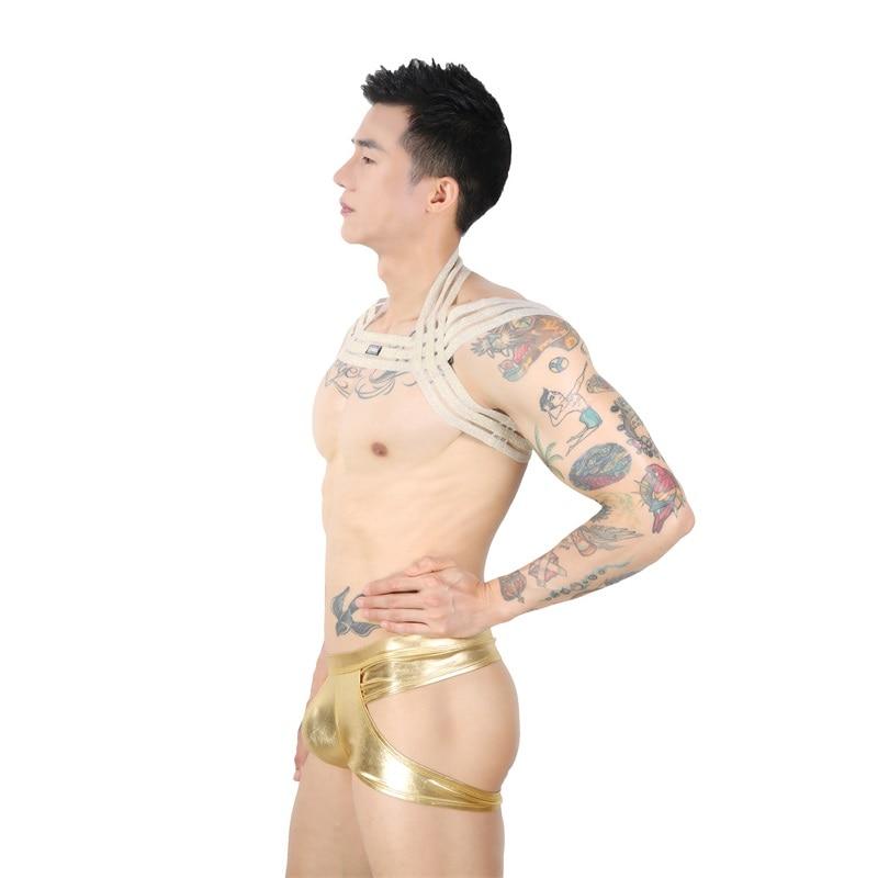 ORVLS Waterfall Harness + Metallic Jock Briefs | dmunderwear detail image 11