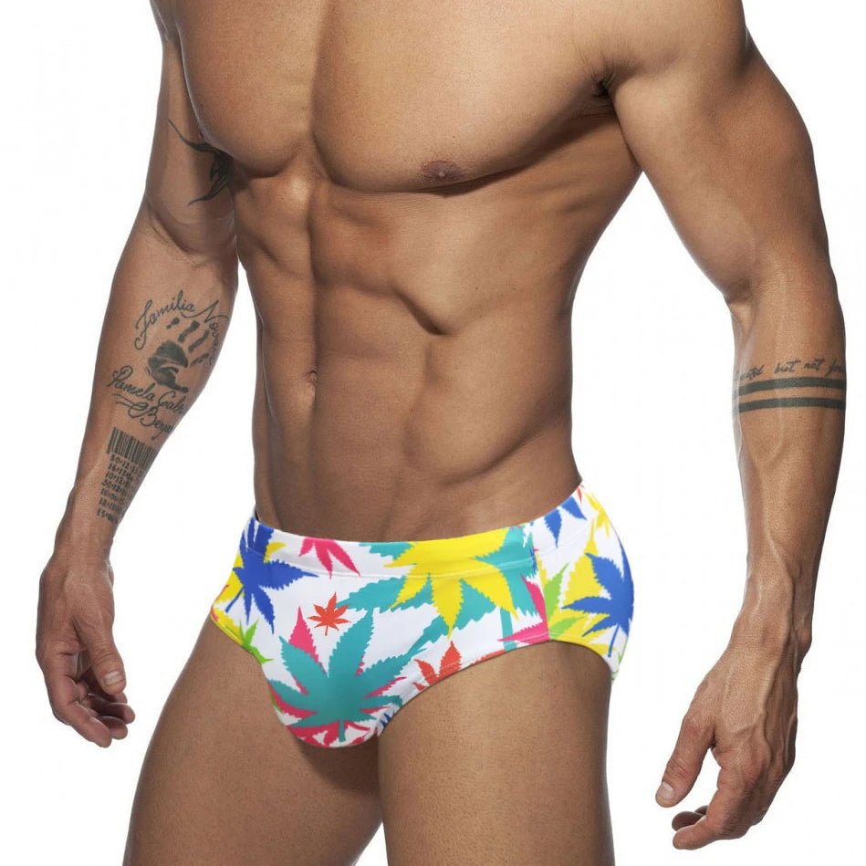 Weed Leaf Swim Briefs | dmunderwear