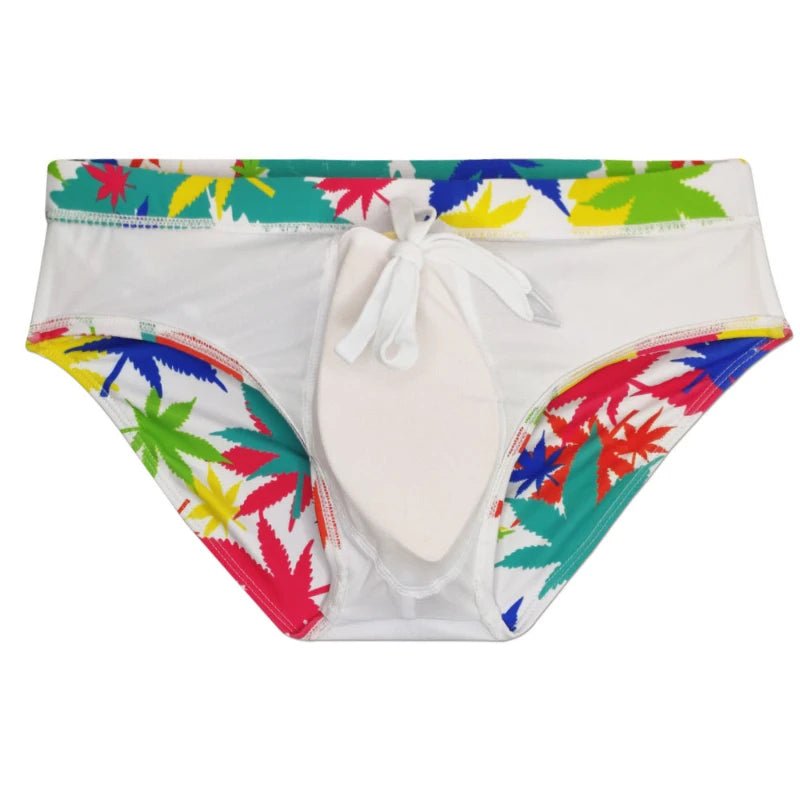 Weed Leaf Swim Briefs | dmunderwear detail image 5