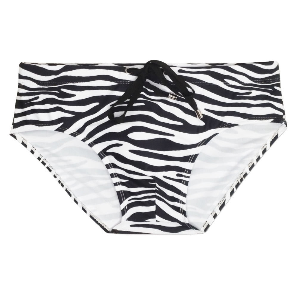 ORVLS White Leopard Swim Briefs | dmunderwear detail image 4