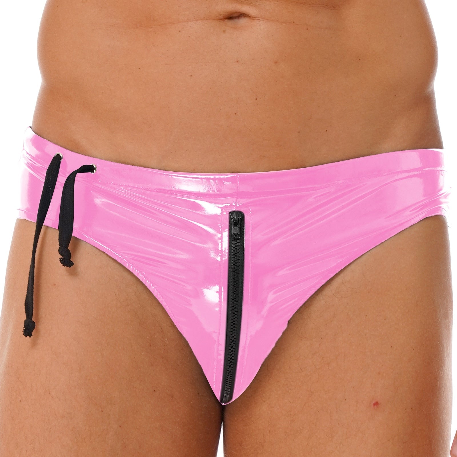 ORVLS Zip Around Latex Briefs | dmunderwear detail image 2