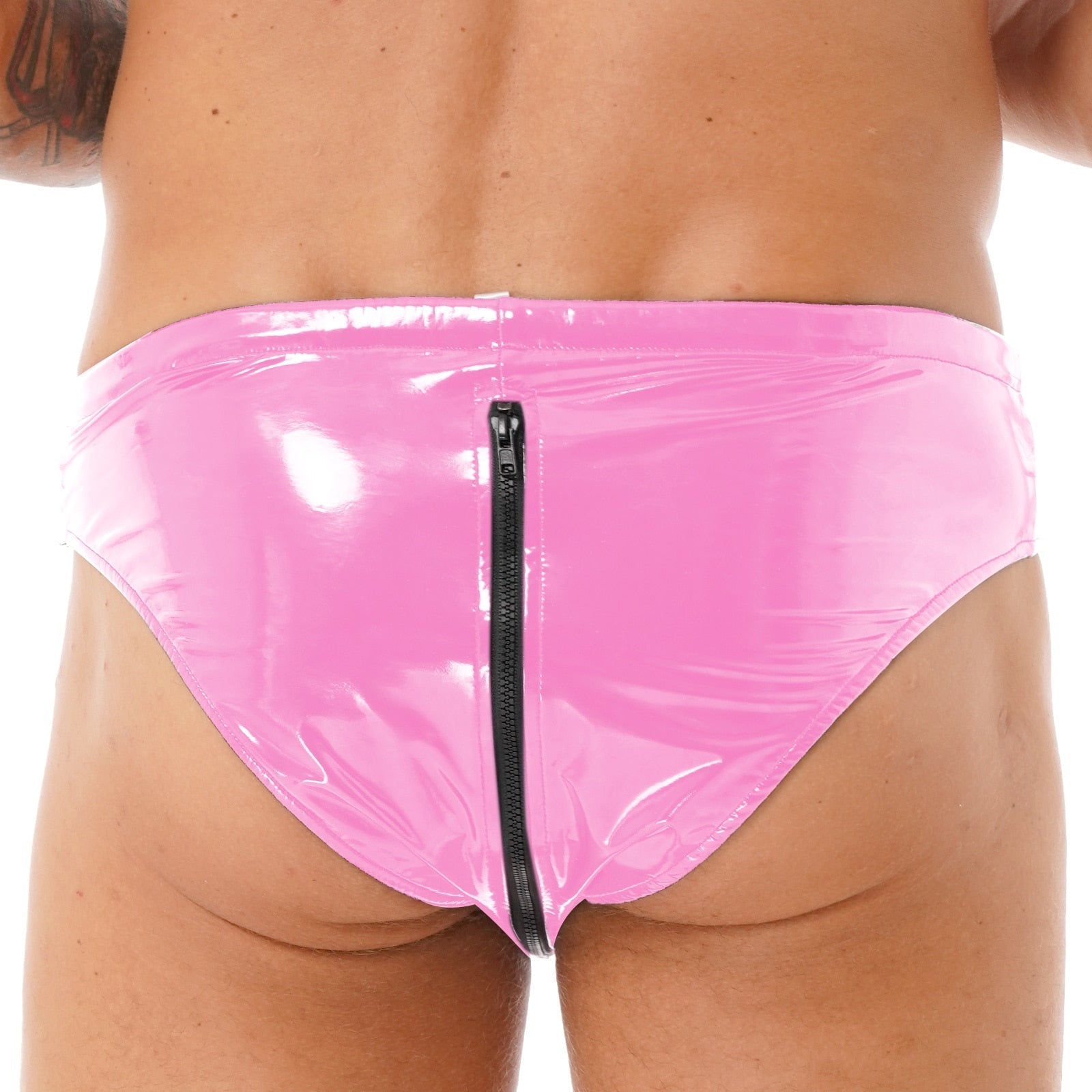 ORVLS Zip Around Latex Briefs | dmunderwear detail image 3
