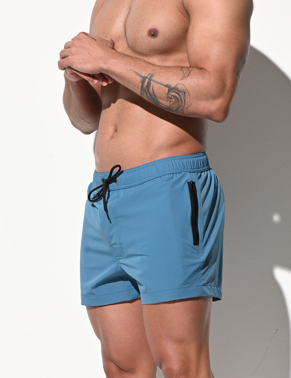 Zip Pockets Shorts B2234 | dmunderwear detail image 15