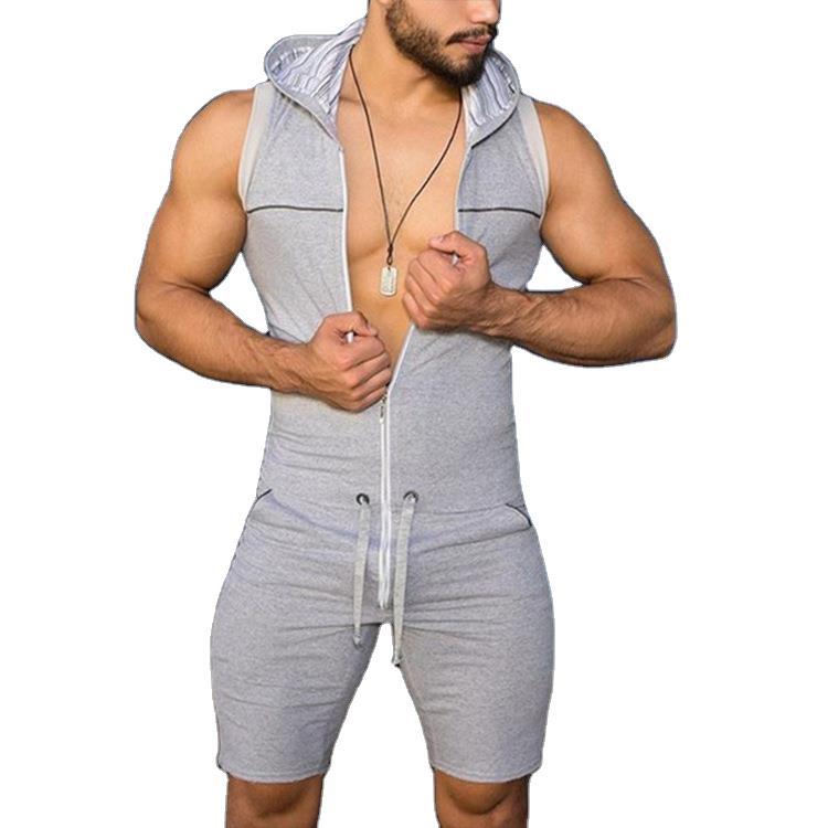 Zip Up Hooded Onesie | dmunderwear detail image 5