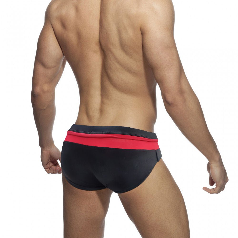 ORVLS Zippered Bowtie Swim Briefs | dmunderwear detail image 8