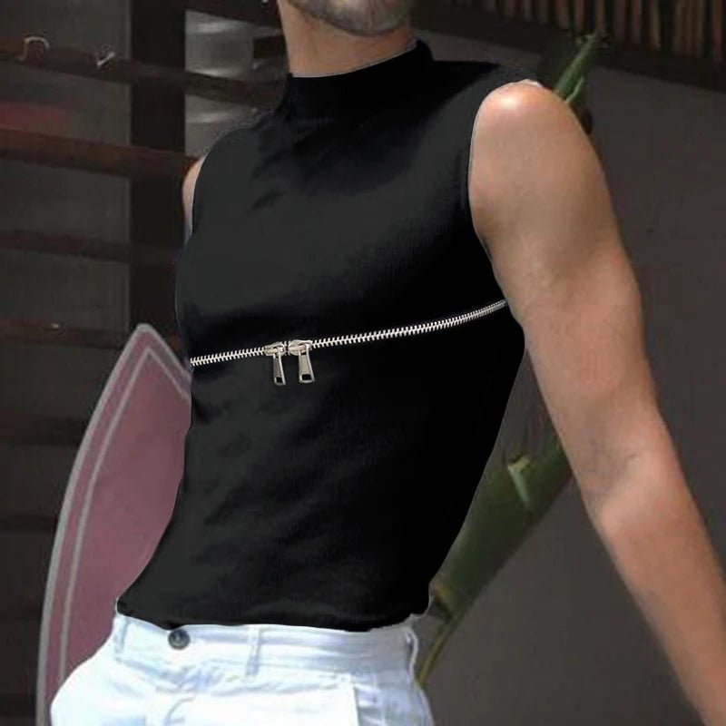 ORVLS Zippered Sleeveless Shirt | dmunderwear