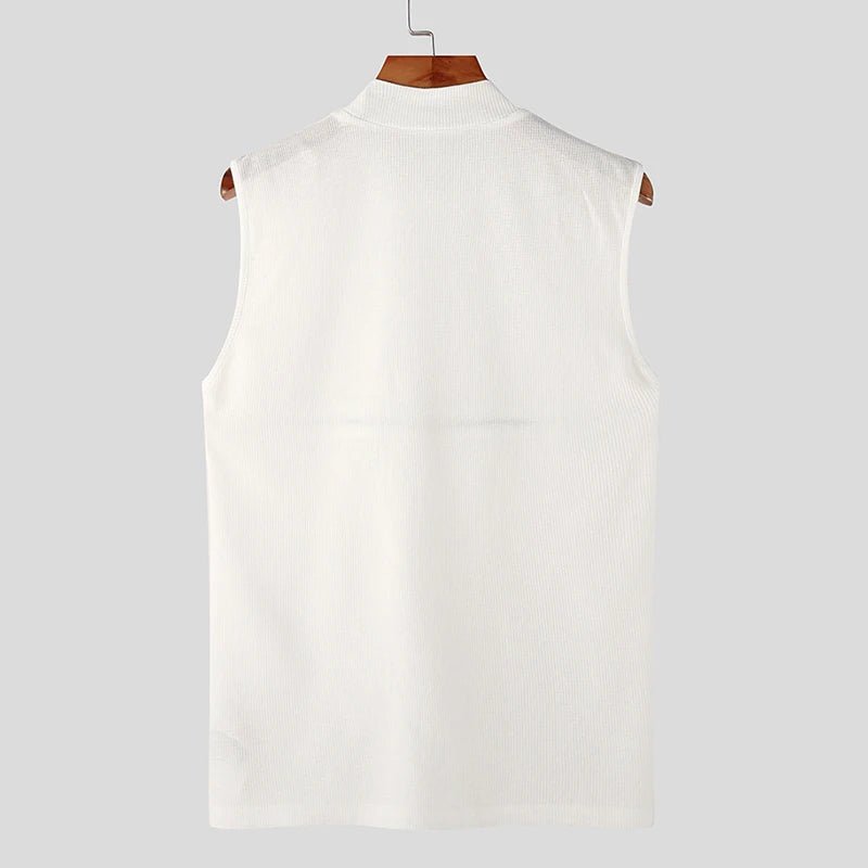 ORVLS Zippered Sleeveless Shirt | dmunderwear detail image 4