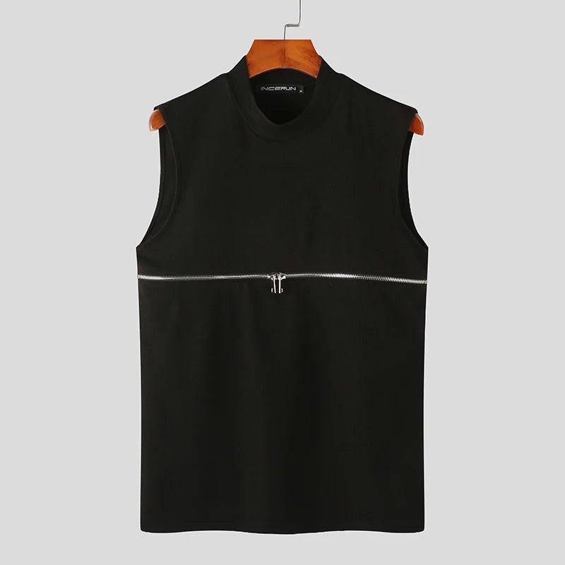 ORVLS Zippered Sleeveless Shirt | dmunderwear detail image 7