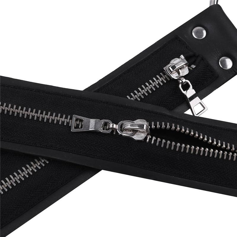 Zippered X-Cross Chest Harness | dmunderwear detail image 5